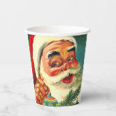Aangepaste Jolly Santa Claus Papieren Bekers (Voorkant)