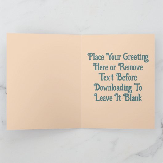 Aangepaste jong meisje biddende florale Sinaasappe Kaart (Binnen)