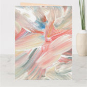 Aangepaste jong meisje biddende florale Sinaasappe Kaart (Achterkant)