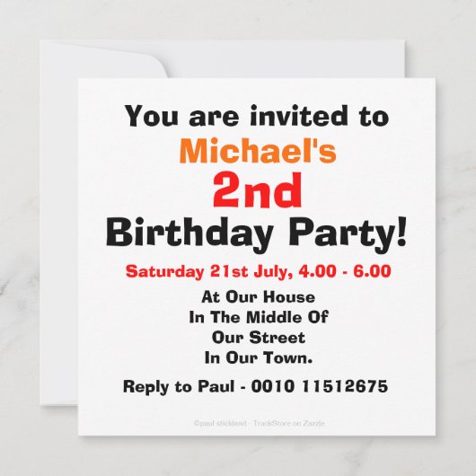 Aangepaste Jongen 2e verjaardag bouwwedstrijd Kaart (Achterkant)