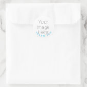 aangepaste jongen Baby Shower Bedankt Foto Sticker (Tas)