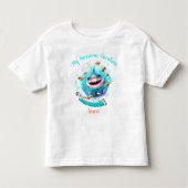 Aangepaste jongen voor Cute Shark Summer Vacation Kinder Shirts (Voorkant)