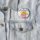 Aangepaste jongensboekhouder Breng je kind naar de Ronde Button 5,7 Cm (In situ)