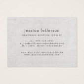 Aangepaste joodse Floral Linen-kaart Visitekaartje (Achterkant)