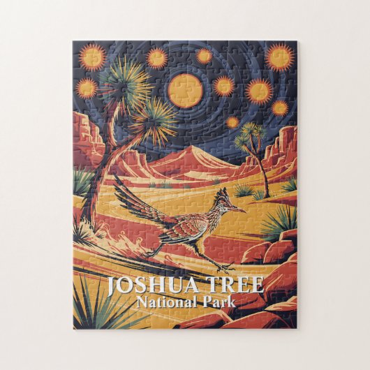 Aangepaste Joshua Tree Grappige Wegrenner Vintage Legpuzzel (Verticaal)