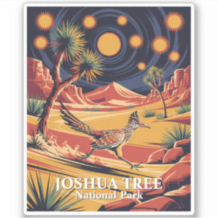 Aangepaste Joshua Tree Grappige Wegrenner Vintage Sticker