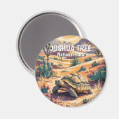 Aangepaste Joshua Tree Schildpad Retro Woestijn La Magneet (Voorkant / Achterkant)
