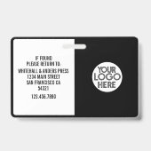 Aangepaste journalist Pers Foto ID Logo Horizontaa Badge (Achterkant)