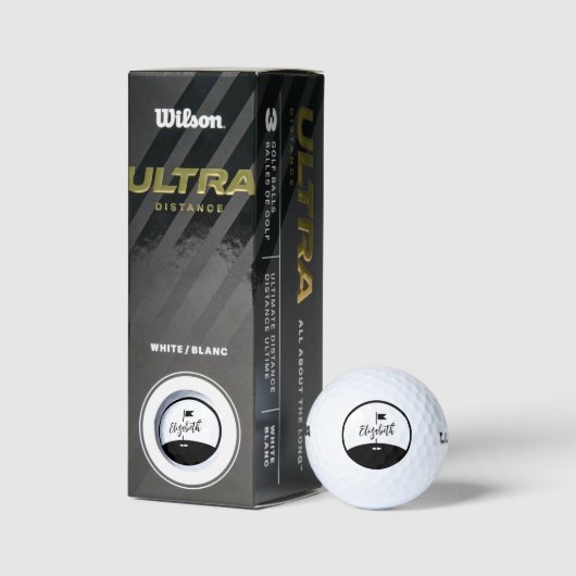 Aangepaste Jouw naam Golf Balls toevoegen Golfballen (Verpakking)