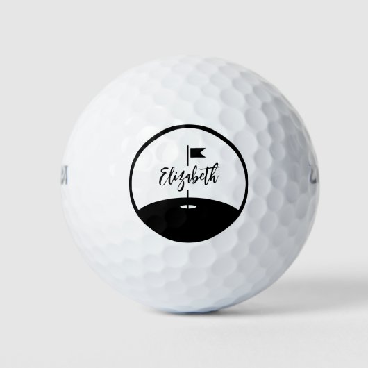 Aangepaste Jouw naam Golf Balls toevoegen Golfballen (Voorkant)