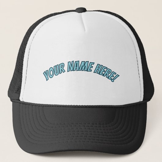 Aangepaste "Jouw naam Here" Trucker Hat – geperson Trucker Pet (Voorkant)