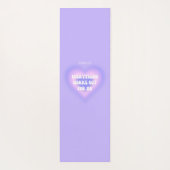 Aangepaste Jouw naam Paarse Aura Hart Manifestatie Yogamat (Achterkant)