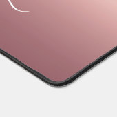 Aangepaste Jouw naam Tekst Roos Gold Desk Mat (Hoek)