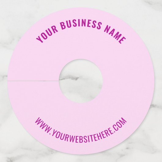 Aangepaste Jouw naam Tekst Wijnglas Label Kies Kle (Voorkant)