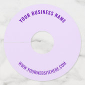 Aangepaste Jouw naam Tekst Wijnglas Label Kies Kle (Achterkant)