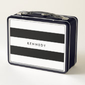 Aangepaste Jouw naam zwart-wit strepen toevoegen (Achterkant)