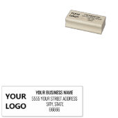 Aangepaste Jouw namen Logo Adres Rubber Stamp Rubberstempel (Gestempeld)