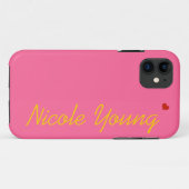 aangepaste jouw namen toevoegen Case-Mate iPhone case (Achterkant (horizontaal))