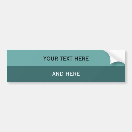 Aangepaste jouw tekst, afbeelding en achtergrondkl bumpersticker (Voorkant)