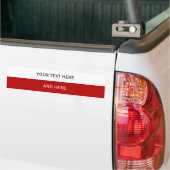 Aangepaste jouw tekst, afbeelding en achtergrondkl bumpersticker (Op Truck)