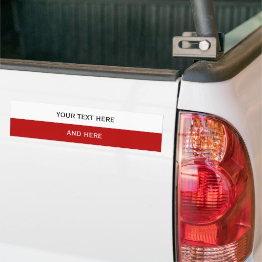 Aangepaste jouw tekst, afbeelding en achtergrondkl bumpersticker (Op Truck)