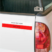 Aangepaste jouw tekst, afbeelding en achtergrondkl bumpersticker (Op Truck)