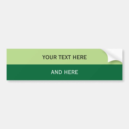Aangepaste jouw tekst, afbeelding en achtergrondkl bumpersticker (Voorkant)