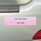 Aangepaste jouw tekst, afbeelding en achtergrondkl bumpersticker (Op auto)