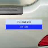 Aangepaste jouw tekst, afbeelding en achtergrondkl bumpersticker (Op auto)