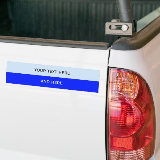 Aangepaste jouw tekst, afbeelding en achtergrondkl bumpersticker (Op Truck)