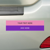 Aangepaste jouw tekst, afbeelding en achtergrondkl bumpersticker (Op auto)