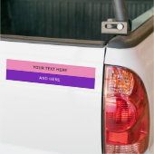 Aangepaste jouw tekst, afbeelding en achtergrondkl bumpersticker (Op Truck)