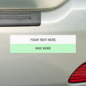 Aangepaste jouw tekst, afbeelding en achtergrondkl bumpersticker (Op auto)