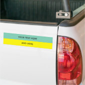 Aangepaste jouw tekst, afbeelding en achtergrondkl bumpersticker (Op Truck)