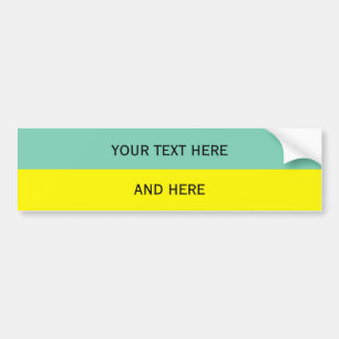 Aangepaste jouw tekst, afbeelding en achtergrondkl bumpersticker