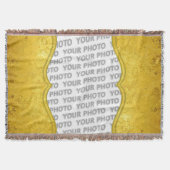 Aangepaste jouw tekst, afbeelding en achtergrondkl deken (Voorkant)