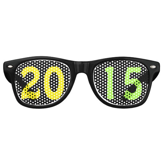 Aangepaste jouw tekst, afbeelding en achtergrondkl retro zonnebril (Voorkant)