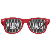 Aangepaste jouw tekst, afbeelding en achtergrondkl retro zonnebril (Voorkant)