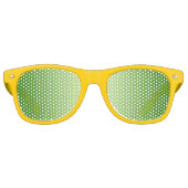 Aangepaste jouw tekst, afbeelding en achtergrondkl retro zonnebril (Voorkant)