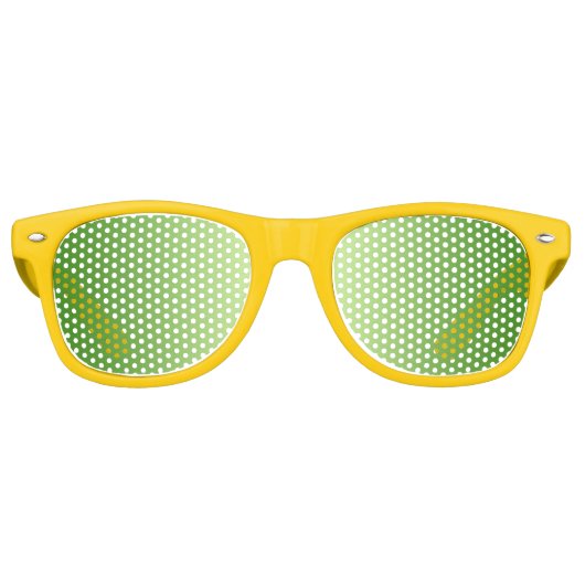 Aangepaste jouw tekst, afbeelding en achtergrondkl retro zonnebril (Voorkant)