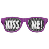 Aangepaste jouw tekst, afbeelding en achtergrondkl retro zonnebril (Voorkant)