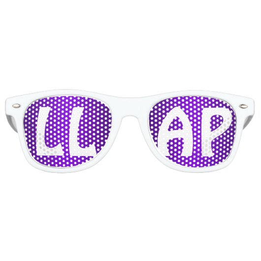 Aangepaste jouw tekst, afbeelding en achtergrondkl retro zonnebril (Voorkant)