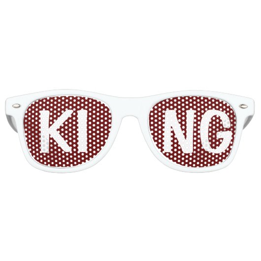 Aangepaste jouw tekst, afbeelding en achtergrondkl retro zonnebril (Voorkant)