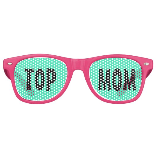 Aangepaste jouw tekst, afbeelding en achtergrondkl retro zonnebril (Voorkant)