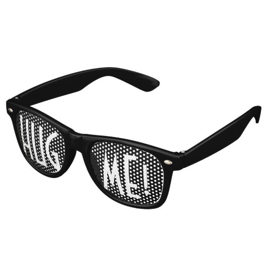 Aangepaste jouw tekst, afbeelding en achtergrondkl retro zonnebril (Gekanteld)