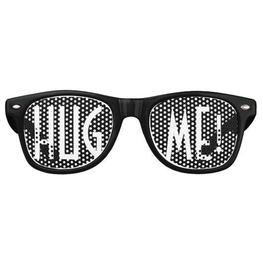 Aangepaste jouw tekst, afbeelding en achtergrondkl retro zonnebril (Voorkant)