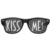 Aangepaste jouw tekst, afbeelding en achtergrondkl retro zonnebril (Voorkant)