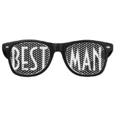 Aangepaste jouw tekst, afbeelding en achtergrondkl retro zonnebril (Voorkant)