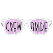 Aangepaste jouw tekst, afbeelding en achtergrondkl retro zonnebril (Voorkant)