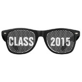 Aangepaste jouw tekst, afbeelding en achtergrondkl retro zonnebril (Voorkant)